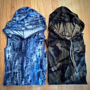 TWO Old Navy Active- Breathe On XL Tall- Camo Print and Blue Watercolor …